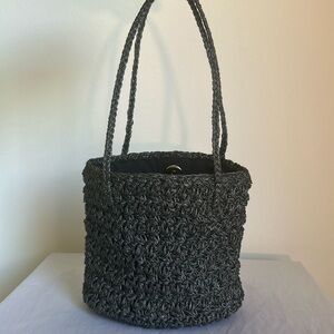 Metallic silver woven small purse The Limited handmade 🪩 New Year’s Eve